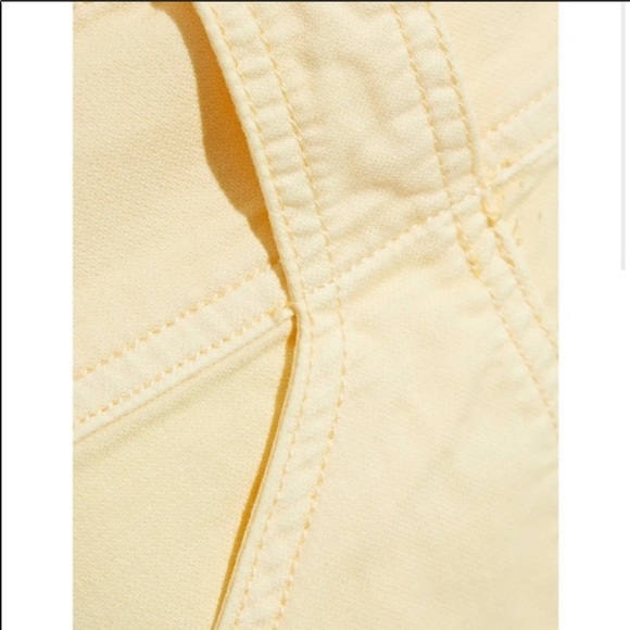 Joie Mirenda Yellow High Rise Cropped Tapered Pants Color Banana NEW - Picture 14 of 15